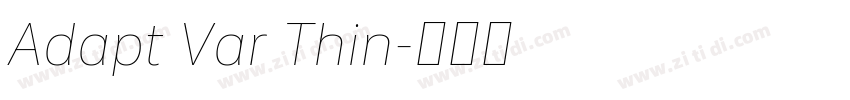 Adapt Var Thin字体转换